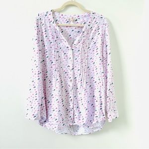 Jane and Delancey hearts shirt size large